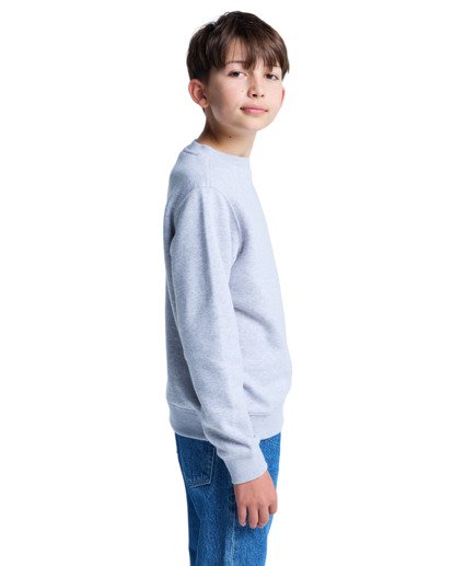 element, Icon Embroidery Cr Y - Sweatshirt for Boys 8-16, MID GREY HEATHER (sgbh) Icon Embroidery Cr Y - Sweatshirt for Boys 8-16  ELBFT00144