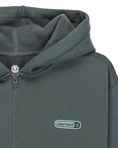 element, Capsule Rain Bp Y - Zip Hoodie for Boys 8-16, ARDOISE (krn0) Capsule Rain Bp Y - Zip Hoodie for Boys 8-16  ELBFT00148