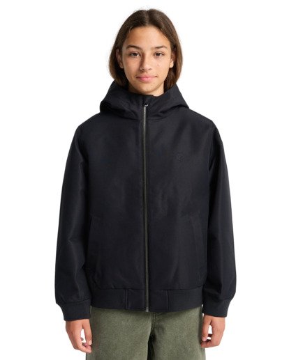 element, Dulcey Y - Bomberjacke mit Kapuze für Jungen 8-16, FLINT BLACK (fbk) Dulcey Y - Bomber Jacket for Boys 8-16  ELBJK00135