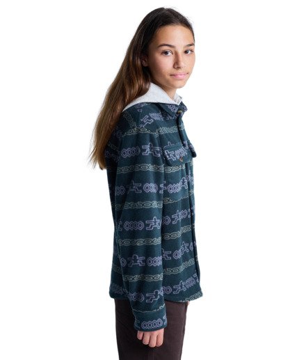 element, Polar Hooded Overshirt Y - Überhemd für Jungen 8-16, 4 WHEELS FOR UNITY BLUE (btg6) Polar Hooded Overshirt Y - Overshirt for Boys 8-16  ELBJK00137