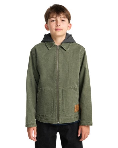 element, ChoreY - Canvas-Jacke mit Kapuze für Jungen 8-16, FOREST NIGHT (csn0) ChoreY - Canvas Jacket for Boys 8-16  ELBJK00141