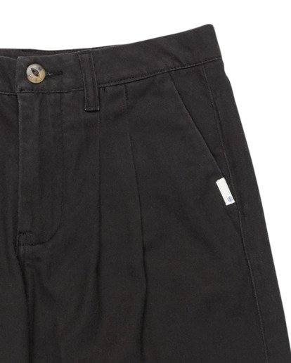 element, Big Pleated Y - Chino Trousers for Boys 8-16, FLINT BLACK (fbk) Big Pleated Y - Chino Trousers for Boys 8-16  ELBNP00129