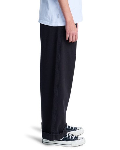 element, Big Pleated Y - Chino Trousers for Boys 8-16, FLINT BLACK (fbk) Big Pleated Y - Chino Trousers for Boys 8-16  ELBNP00129