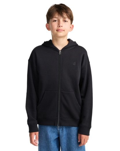 element, Aligator Y - Pull zippé à capuche pour Garçon 8-16 ans, FLINT BLACK (fbk) Aligator Y - Zip Hoodie for Boys 8-16  ELBSF00203