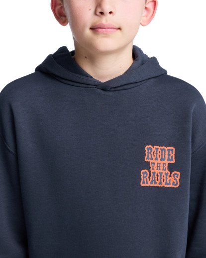 element, Timber On Track Po Y - Sweat à capuche pour Garçon 8-16 ans, OFF BLACK (kta0) Timber On Track Po Y - Hoodie for Boys 8-16  ELBSF00205