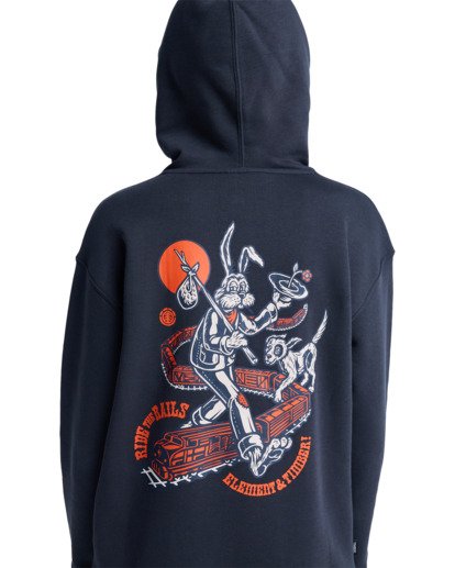 element, Timber On Track Po Y - Sweat à capuche pour Garçon 8-16 ans, OFF BLACK (kta0) Timber On Track Po Y - Hoodie for Boys 8-16  ELBSF00205