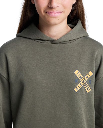element, Timber Freight Train Po Y - Sweat à capuche pour Garçon 8-16 ans, KALAMATA (gzh0) Timber Freight Train Po Y - Hoodie for Boys 8-16  ELBSF00206