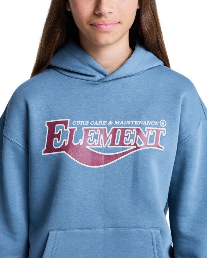 element, Curb Care Po Y - Sweat à capuche pour Garçon 8-16 ans, BLUE MIRAGE (bmk0) Curb Care Po Y - Hoodie for Boys 8-16  ELBSF00213