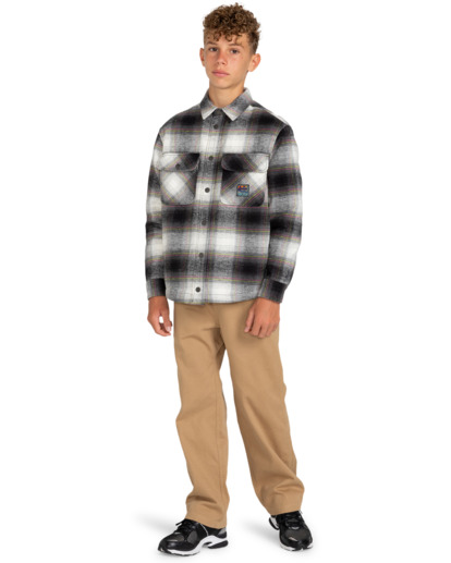 Hueco - Sherpa Lined Overshirt for Boys 8-16  ELBWT00105