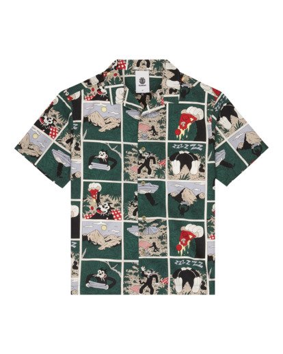 Printed - Short Sleeve Shirt for Boys 8-16  ELBWT00116