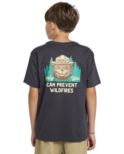 Smokey Bear x Element Wildfires - Short Sleeves T-shirt for Boys 8 - 16  ELBZT00197