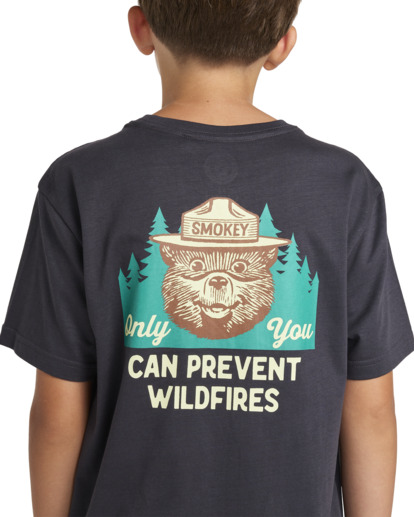 Smokey Bear x Element Wildfires - Short Sleeves T-shirt for Boys 8 - 16  ELBZT00197