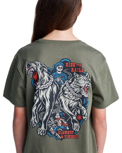 element, Timber Guard Dogs Y - Short Sleeve T-Shirt for Boys 8-16, KALAMATA (gzh0) Timber Guard Dogs Y - Short Sleeve T-Shirt for Boys 8-16  ELBZT00256