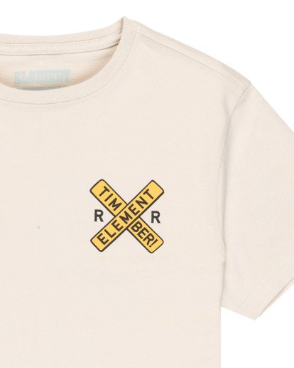 element, Timber Signs Y - Short Sleeve T-Shirt for Boys 8-16, OAT MILK (teg0) Timber Signs Y - Short Sleeve T-Shirt for Boys 8-16  ELBZT00258