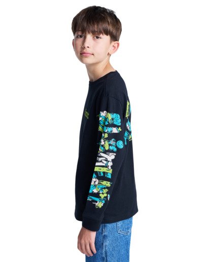 element, Rolling Dead - Long Sleeve T-Shirt for Boys 8-16, FLINT BLACK (fbk) Rolling Dead - Long Sleeve T-Shirt for Boys 8-16  ELBZT00264