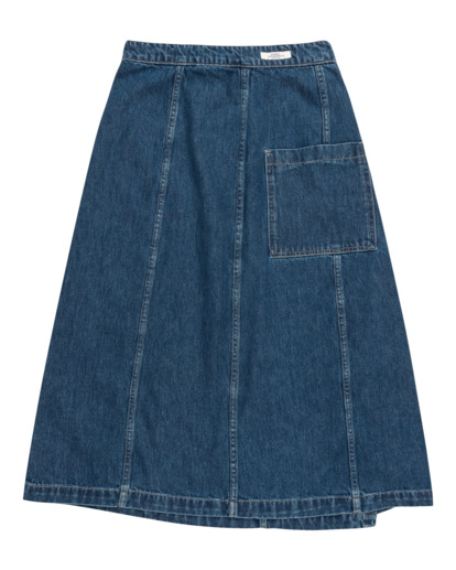 Wrap  - Maxi Denim Skirt for Women  ELJDK00101