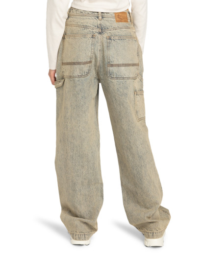 element, Carpenter Denim W - Pantaloni carpenter da Donna, BLEACH TINT (wbz0) Carpenter Denim W - Carpenter Trousers for Women  ELJDP00112