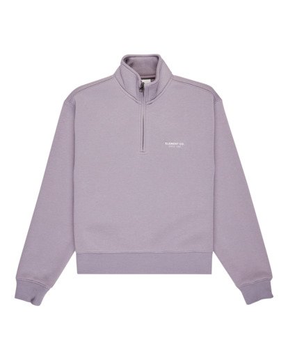 element, Element Co W - Felpa con cerniera a un quarto da Donna, MINIMAL GRAY (skg0) Element Co W - Quarter Zip Sweatshirt for Women  ELJFT00124