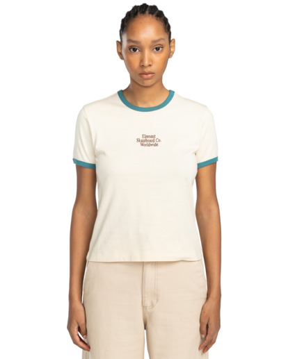 Yarnhill Ringer  - Short Sleeves T-shirt for Women  ELJKT00112