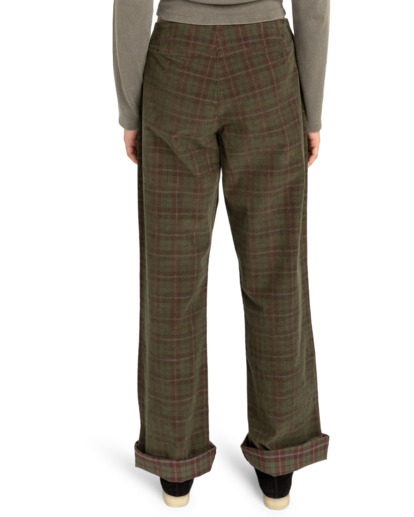 element, Westward Corduroy W - Pantaloni di Velluto da Donna, CORDUROY CHECKS (rss1) Westward Corduroy W - Corduroy Trousers for Women  ELJNP00129