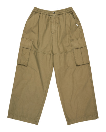 element, Wide Cargo W - Pantaloni Cargo da Donna, STONE GRAY (cpn0) Wide Cargo W - Cargo Trousers for Women  ELJNP00131