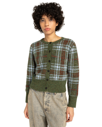 Plaid Cardigan W - Cardigan for Women  ELJSW00113
