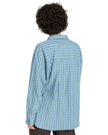 element, Napkins W - Camicia a Maniche Lunghe da Donna, NAPKINS BLUE (bhc1) Napkins W - Long Sleeve Shirt for Women  ELJWT00111