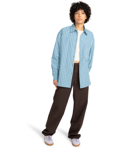 element, Napkins W - Camicia a Maniche Lunghe da Donna, NAPKINS BLUE (bhc1) Napkins W - Long Sleeve Shirt for Women  ELJWT00111