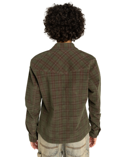 element, Westward Corduroy W - Camicia a Maniche Lunghe da Donna, CORDUROY CHECKS (rss1) Westward Corduroy W - Long Sleeve Shirt for Women  ELJWT00116