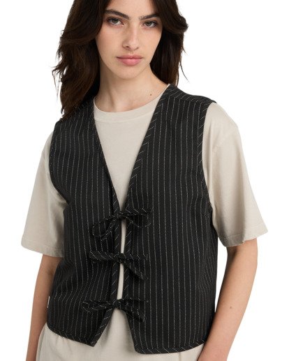 Tie Front W - Stripey Top for Women  ELJWT00118