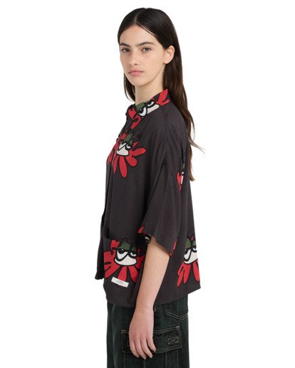 Boxy Front - Short Sleeve Shirt for Women  ELJWT00120