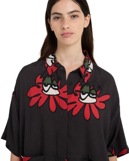 Boxy Front - Short Sleeve Shirt for Women  ELJWT00120