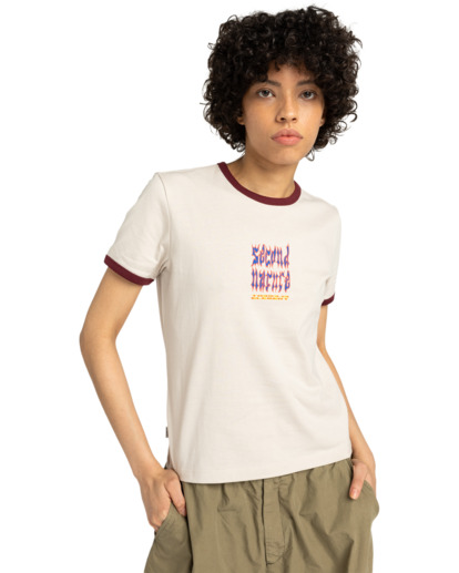 Second Nature Ringer W - Short Sleeve T-Shirt for Women  ELJZT00140