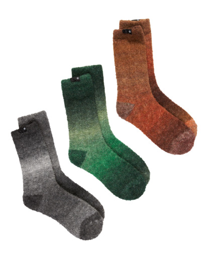 Gradient Socks 3Pk - Heavy Knitted Socks for Men  ELYAA00215