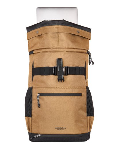 element, Ground Skate - Großer Progressive Skate-Rolltop-Rucksack, KANGAROO (cpt0) Ground Skate - Large Progressive Skate Roll-Top Backpack  ELYBP00149