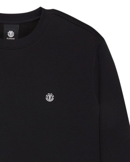 element, Icon Embroidery Cr - Sweat pour Homme, FLINT BLACK (fbk) Icon Embroidery Cr - Sweatshirt for Men  ELYFT00197
