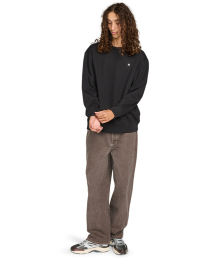 element, Icon Rain Cr - Sweat pour Homme, FLINT BLACK (fbk) Icon Rain Cr - Sweatshirt for Men  ELYFT00205