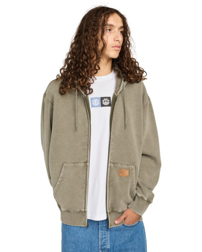element, Cargo - Sweat zippé pour Homme, FOREST NIGHT (csn0) Cargo - Zip Sweatshirt for Men  ELYFT00206