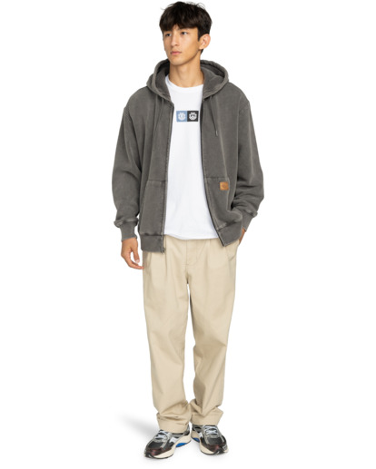 element, Cargo - Sweatshirt mit Reißverschluss für Männer, OFF BLACK (kta0) Cargo - Zip Sweatshirt for Men  ELYFT00206