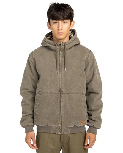 element, Dulcey Canvas - Canvas Jack voor Heren, STONE GRAY (cpn0) Dulcey Canvas - Canvas Jacket for Men  ELYJK00214