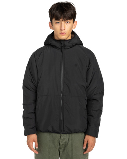 element, Wolfe Sherpa - Wendbarer Sherpa-Kapuzenpulli für Männer, JAVA (ctf0) Wolfe Sherpa - Reversible Sherpa Hoodie for Men  ELYJK00225