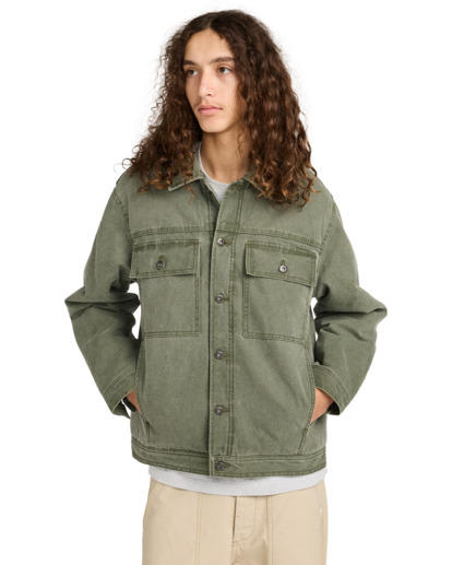 element, Trucker Canvas - Canvas Jack voor Heren, FOREST NIGHT (csn0) Trucker Canvas - Canvas Jacket for Men  ELYJK00264