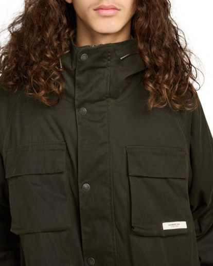 element, Field Waxed Parka - Gewaxte parka voor Heren, KALAMATA (gzh0) Field Waxed Parka - Waxed Parka for Men  ELYJK00280