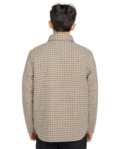 element, Lodge Check - Gewatteerd Overshirt voor Heren, DOGTOOTH JAVA (ctf7) Lodge Check - Padded Overshirt for Men  ELYJK00282