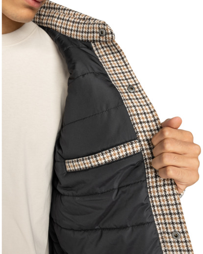 element, Lodge Check - Gewatteerd Overshirt voor Heren, DOGTOOTH JAVA (ctf7) Lodge Check - Padded Overshirt for Men  ELYJK00282