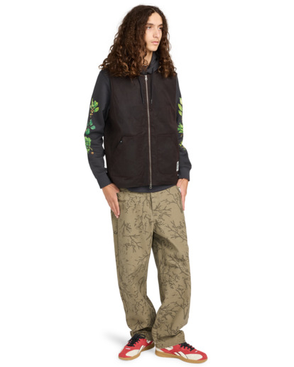 element, Bigfoot Waxed - Gewaxte bodywarmer voor Heren, JAVA (ctf0) Bigfoot Waxed - Waxed Vest for Men  ELYJK00290