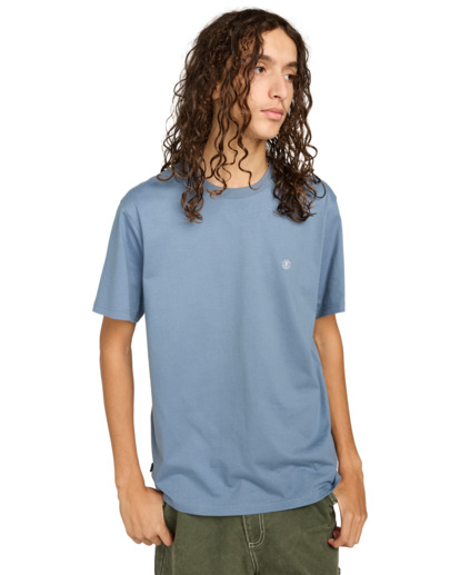 element, Icon Embroidery - T-Shirt à manches courtes pour Homme, BLUE MIRAGE (bmk0) Icon Embroidery - Short Sleeve T-Shirt for Men  ELYKT00168