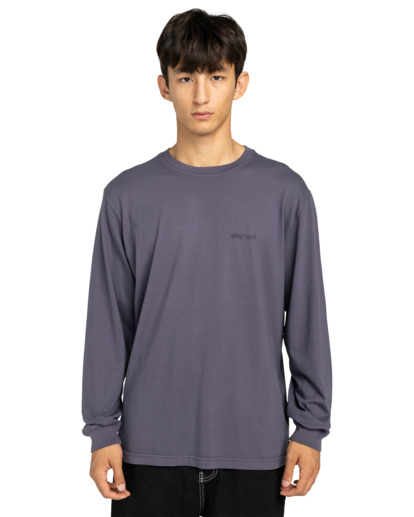 element, Lowcase Pigment - T-shirt manches longues pour Homme, GRAYSTONE (krb0) Lowcase Pigment - Long Sleeve T-Shirt for Men  ELYKT00176