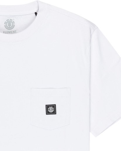 element, Icon Label Pocket - T-Shirt für Männer, OPTIC WHITE (otw) Icon Label Pocket - Short Sleeve T-Shirt for Men  ELYKT00198