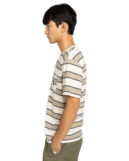 element, Icon Label Pocket - Short Sleeve T-Shirt for Men, OAT MILK/ALUMINIUM (tkh3) Icon Label Pocket - Short Sleeve T-Shirt for Men  ELYKT00198